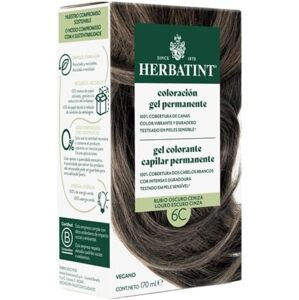 Herbatint Permanentní gelová barva na vlasy 6C TMAVÝ POPEL BLOND - 170 ml