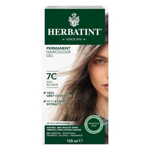 Herbatint Permanentní gelová barva na vlasy 7C Ash Blonde - 150 ml