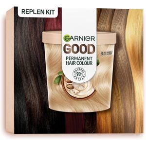 Garnier GOOD Sada pro trvalou obnovu vlasů, 9.1 Vanilla Blonde-poškozená krabice