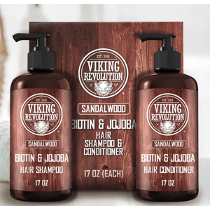 Viking Sandalwood Biotin&Jojoba Sada šamponu a kondicionéru 2 x 500 ml-bez krabice