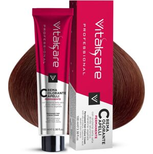 VITALCARE 100 ML NO. 6/4 tmavá medená blond PROFESIONÁLNÍ HEDVÁBNÝ PROTEINOVÝ KRÉM NA VLASY