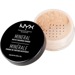 NYX Professional Makeup Minerální zušlechťující pudr, sypký formát light/medium 8 g
