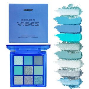 ine Paleta 9 barevných očních stínů Color Vibes -Modrá