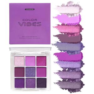 ine Paleta 9 barevných očních stínů Color Vibes - purpurový