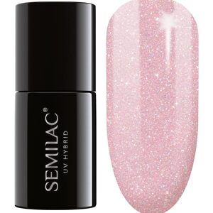 SEMILAC 805 Glitter Dirty Nude Rose Nail UV Gel Polish 7ml