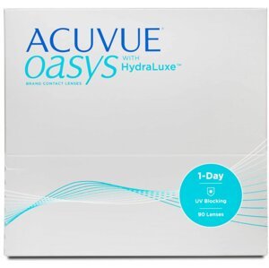 Acuvue Oasys 1-Day with Hydraluxe (90 čoček) +1,50, zakřivení 9-poškozená krabice