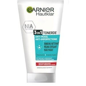 Garnier Skin Clear Čistící pleťový jíl 3v1 proti pupínkům, 150 ml