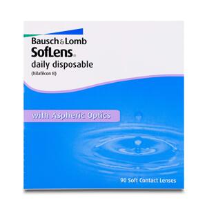 BAUSCH + LOMB Bausch & Lomb Soflens Jednodenní kontaktní čočky 90 kusů -3,00