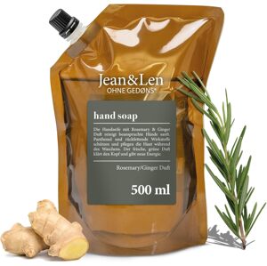 Jean & Len Jean&Len Hydratační tekuté mýdlo - s rozmarýnově zázvorovou vůní, 500ml refill