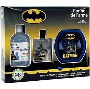 Corine de Farme - Batman sada s toaletní vodou 50 ml, pěnou do koupele 300 ml a krabičkou na svačinu