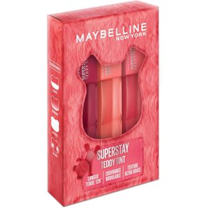 Maybelline New York - Sada Superstay Teddy Tint - 3 Odstíny: Baby Tee, Petalcore, Wild at Heart