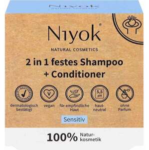 Niyok Sensitive 2v1 tuhý šampon a kondicionér, 80 g