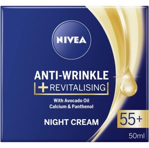 NIVEA 55+ noční krém proti vráskám a revitalizační krém 50 ml