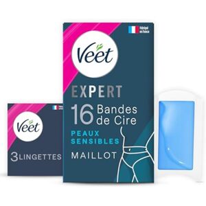Veet EXPERT - 16 depilačních pásků za studena pro linii bikin-Citlivá pokožka
