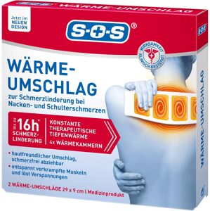 Tepelný obálka SOS (2 obálky) - Úleva od bolesti svalů a kloubů, krku a ramen