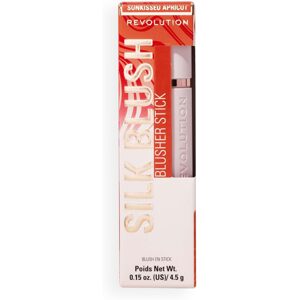 Revolution Revolution, tvářenka Skin Silk Marble Blush Stick Sunkissed Apricot, 4,5 g