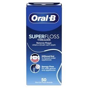 Oral-B Super Floss zubní nit, vopred narezané vlakna 50ks