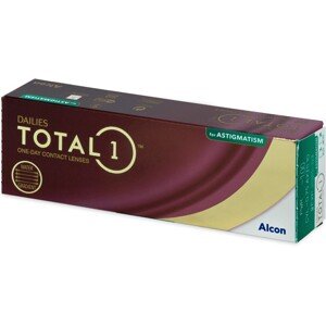 Alcon Dailies Total1 pro astigmatismus, +1,00 dioptrie, balení po 30 ks