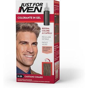 Just For Men gelová, semipermanentní barva na vlasy pro muže,  světle hnědá barva, H25