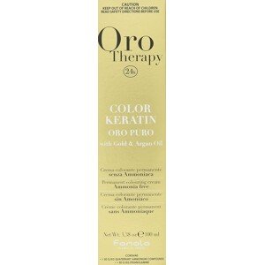Fanola Oro Therapy barva na vlasy s keratinem Puro 9.1   Světle blond popelavá 100ml