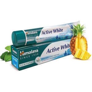 Himalaya Active white Gel Bylinná zubní pasta s ovocnými enzymy pro bělení zubů 75 ml