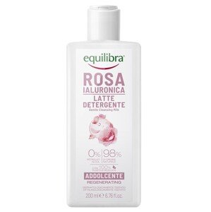 equilibra Čisticí mléko na obličej s hyaluronovou růží 200ml
