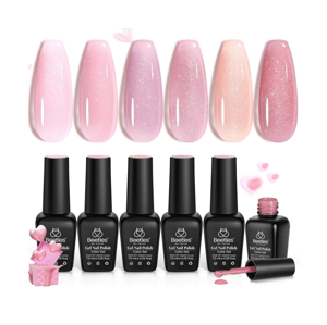 Beetles Glitter Gel Polish, Romantic Shimmer 6x7,5ml