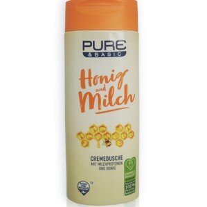 PURE & BASIC Sprchový gel s medem a mlékem 400 ml