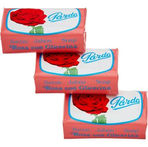 Pardo Bulharské růžové mýdlo s glycerinem - balení 3x125 g