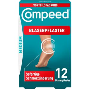 Compeed střední náplasti na puchýře, 12 hydrokoloidních náplastí, ošetření nohou