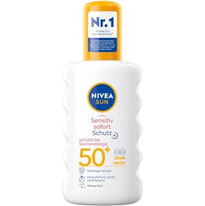 NIVEA Sun Sensitive Instant Protection spf 50+ opalovací sprej pro citlivou pleť 200 ml