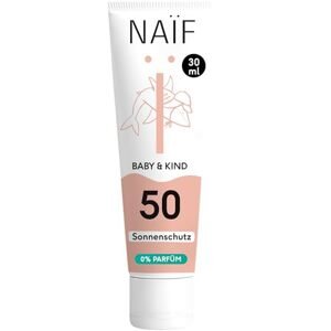 Naif Minerální opalovací krém Naïf pro miminka a děti, SPF 50, 0 % parfemace 30ml