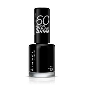 Rimmel Rimmel, 60 Seconds Super Shine, odstín 900 Rita`s Black, 8 ml