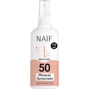 Naif Naïf Minerální opalovací krém SPF50 pro miminka a děti - Sprej - 175 ml