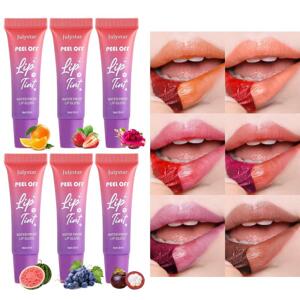 JulyStar Peel-Off Lip Tint 6-barevná sada 1-6 odstíny. 6x8ml