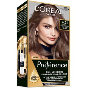 L'Oréal Paris - Préférence - 6.21 Studená iridescentní velmi světlá hnědá