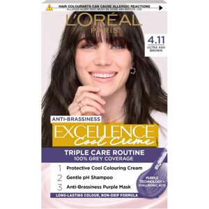 L'Oréal Paris Excellence Cool Creme, 4.11 Ultra popelavě hnědá