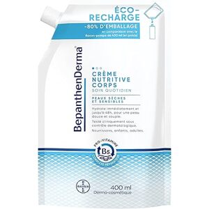 Bepanthen BepanthenDerma® Výživný tělový krém - Denní péče pro suchou a citlivou pokožku. Ekologická náplň 400 ml