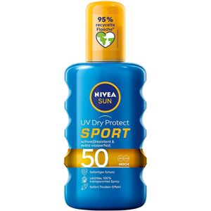 Nivea Sun UV Dry Protect Sport Transparentní opalovací sprej SPF 50 200 ml