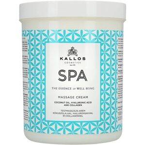 Kallos Spa Masážní krém s kokosovým olejem, kyselinou hyaluronovou a kolagenem 1000 ml