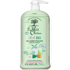Le Petit Olivier Jemný sprchový gel na tělo a vlasy Bébé Bio 750 ml
