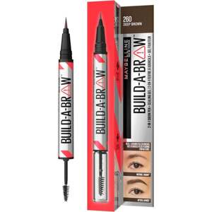 Maybelline New York, Build A Brow: pero na obočí 2 v 1 260 Tmavě hnědá