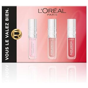 L'Oréal Paris - Sada na líčení rtů Plump Ambition - 3 produkty - Lesky na rty
