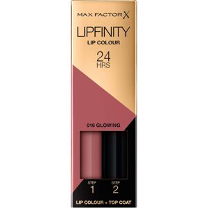 Max Factor Lipfinity Dlouhotrvající rtěnka  - 016 Glowing Pink, 4,2 g