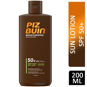 Piz Buin, hydratační opalovací mléko SPF50+, 200 ml