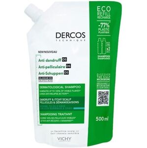 Vichy Vichy, Dercos Anti-Dandruff Shampoo Normal-Oily, šampon pro normální až mastné vlasy, 500 ml  Ecorefill