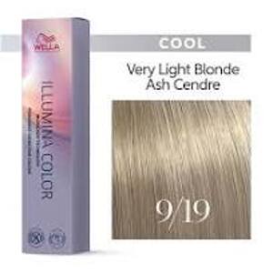 Wella Professionals Illumina Color, odstín 9/19 Very Light Blonde Ash Cendre, 60 ml