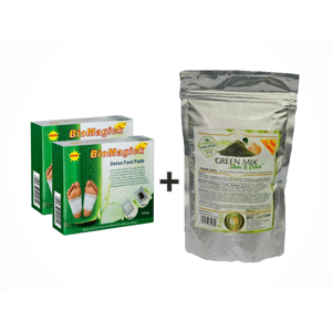 Bio-Detox Biomagick detoxikační náplasti 2  + 1 GREEN MIIX 220g - ZDARMA