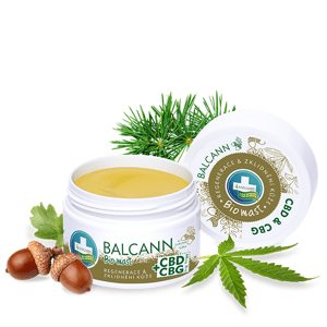 BALCANN BIO KONOPNÁ MAST CBD + CBG  s dubovou kůrou