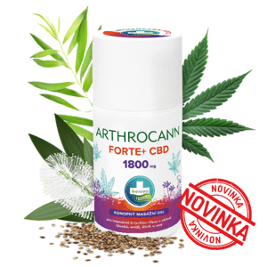 ARTHROCANN GEL FORTE+ 1 800mg CBD Masážní gel pro kolosální úlevu!